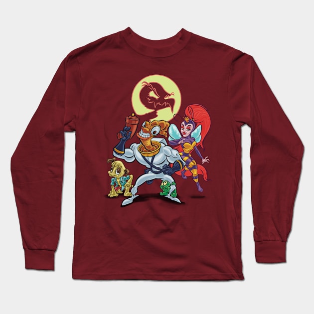 Earthworm Jim Long Sleeve T-Shirt by majanation